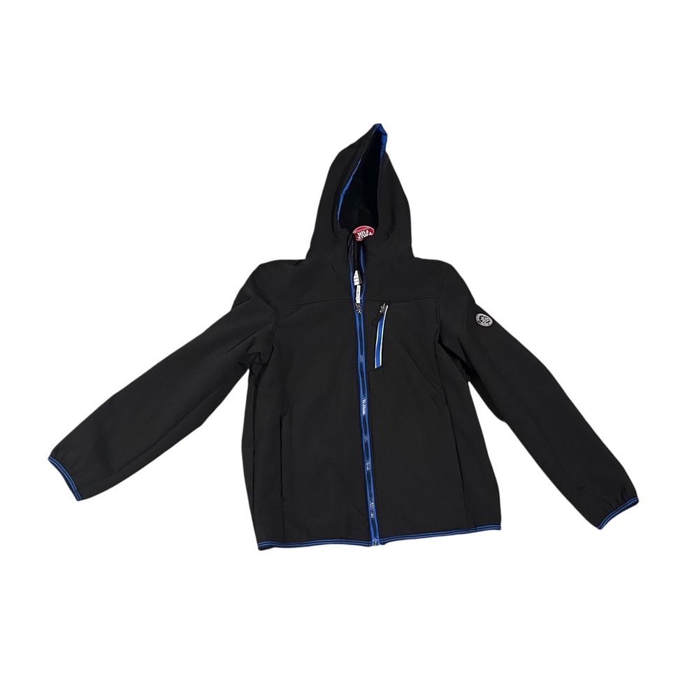 ZeroXposur Softshell Jacket Kids L 14/16 Black NEW Hooded Faux Fur Fleece Z51001